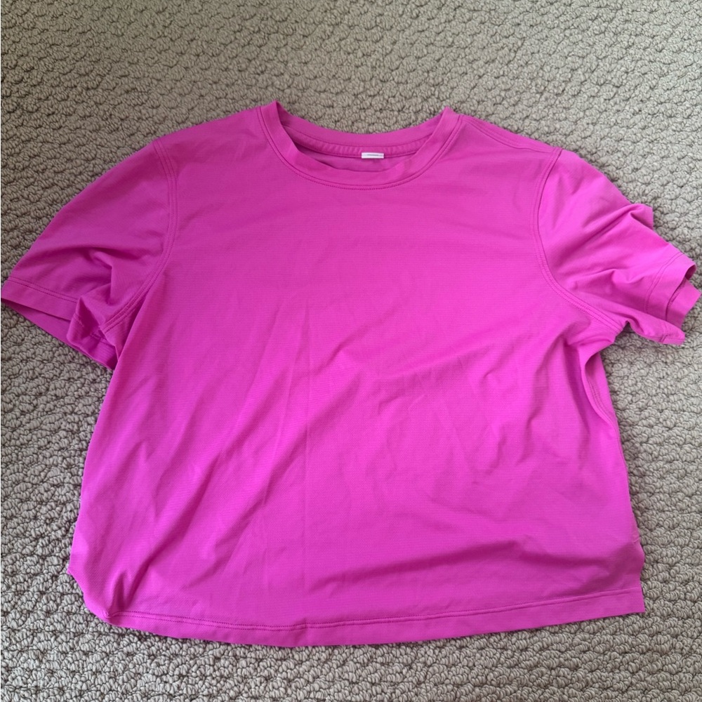 lululemon athletica Hot Pink Short Sleeve Tee